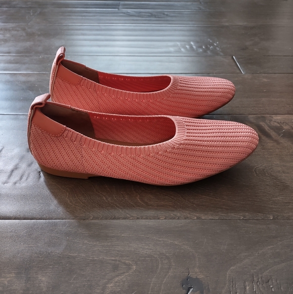 Everlane Day Glove ReKnit Ballet Flat Coral Pink - Picture 6 of 15